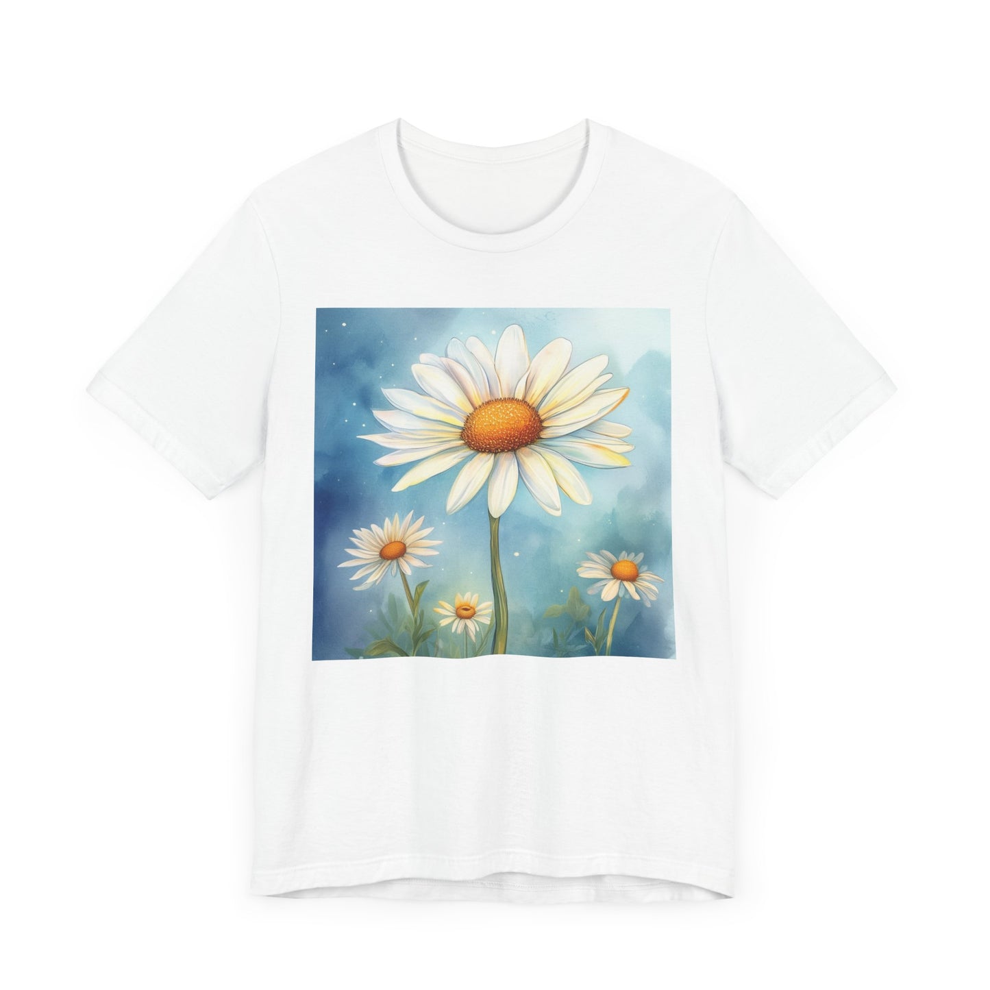 Delightful Daisy Unisex Jersey Tee - Nature-Inspired Floral Design