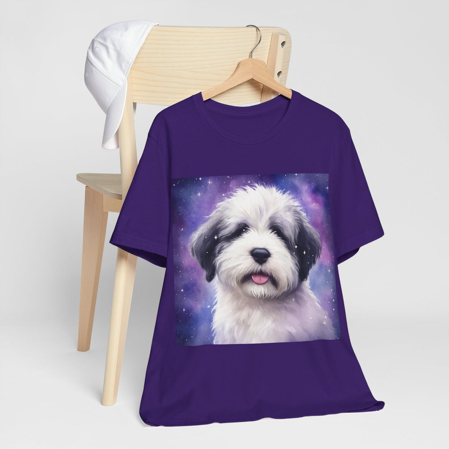 Galaxy Old English Sheepdog Unisex Jersey Short Sleeve Tee