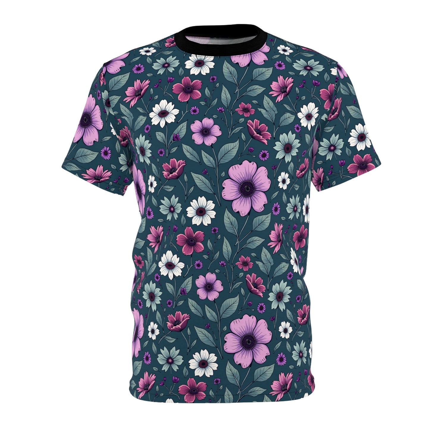 Bright Colors Spring Floral Unisex Cut & Sew Tee - Vibrant Nature-Inspired Casual Wear