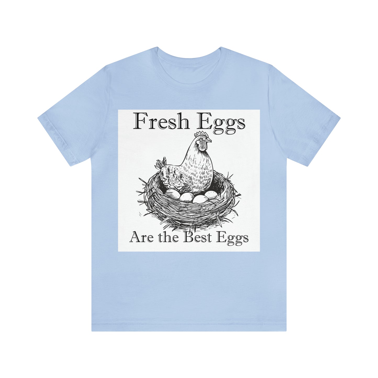 Fresh Eggs Unisex Jersey Short Sleeve Tee