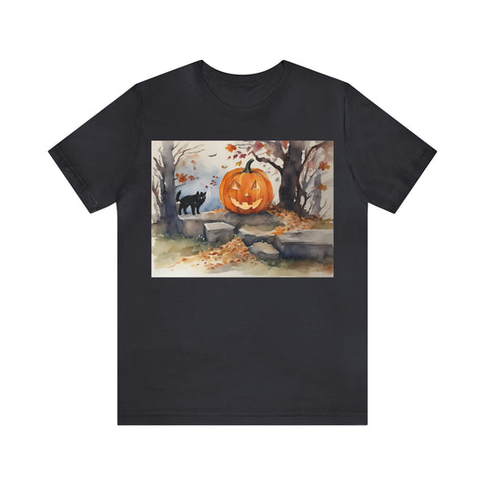 Halloween Jacko-lantern Unisex Jersey Short Sleeve Tee
