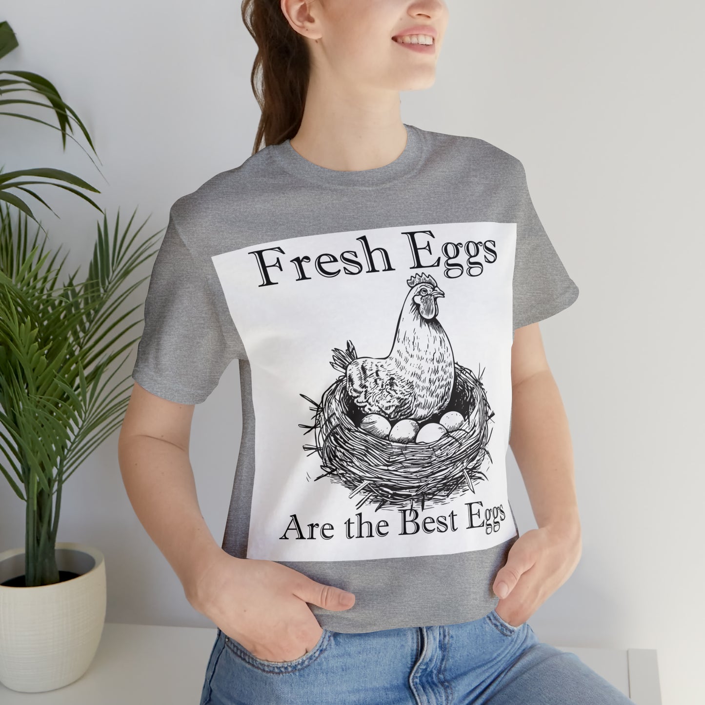 Fresh Eggs Unisex Jersey Short Sleeve Tee