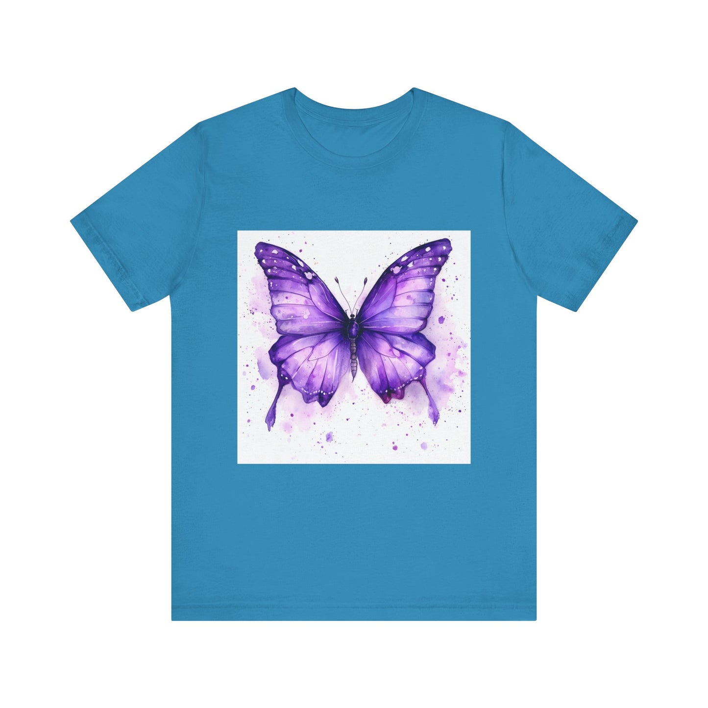 Purple Butterfly Dreams Unisex Jersey Tee - Inspirational Garden Apparel