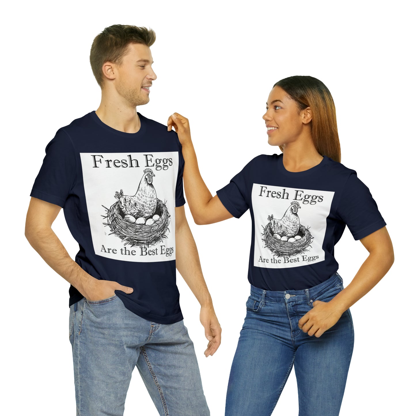 Fresh Eggs Unisex Jersey Short Sleeve Tee