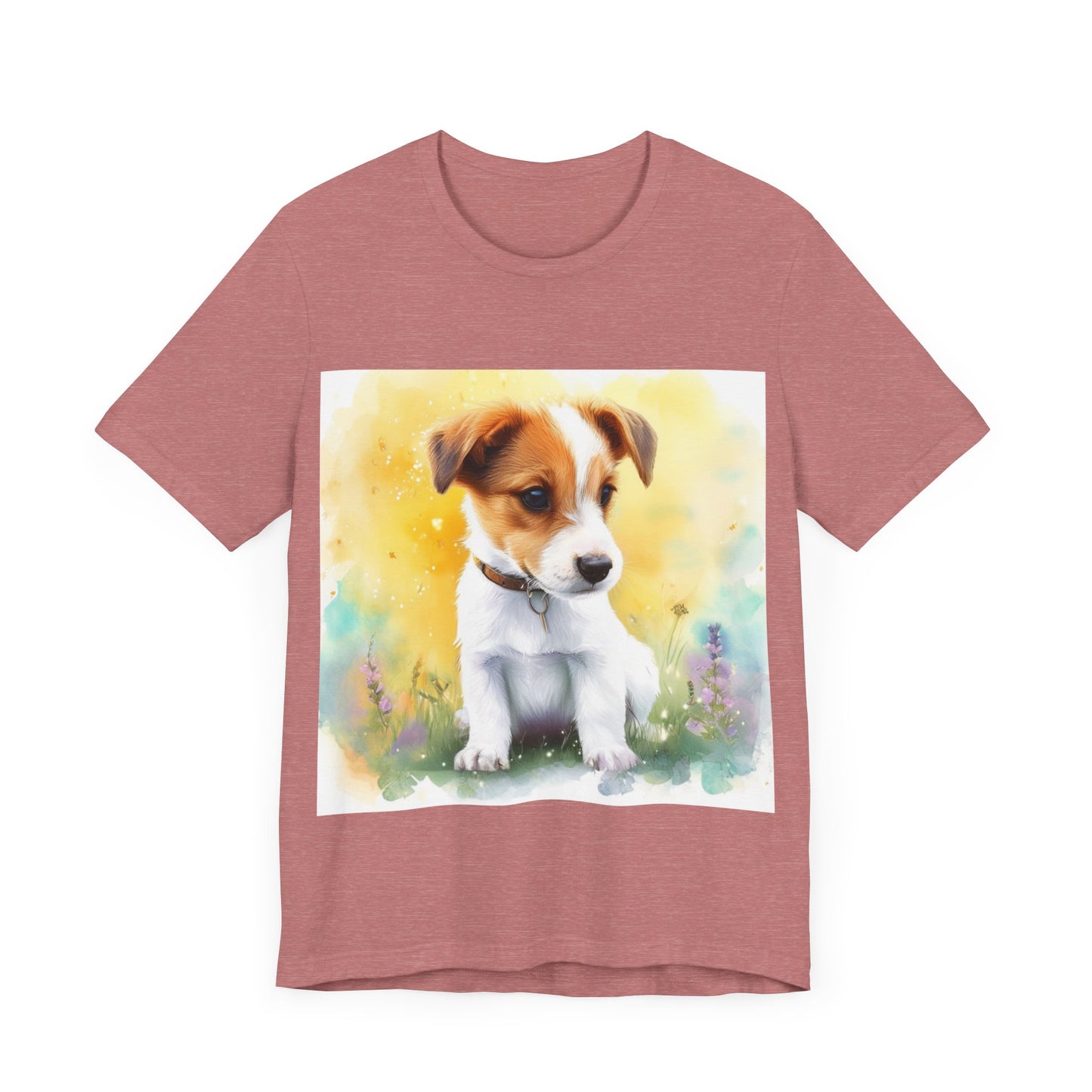 Fuzzy Jack Russell Unisex Jersey Short Sleeve Tee