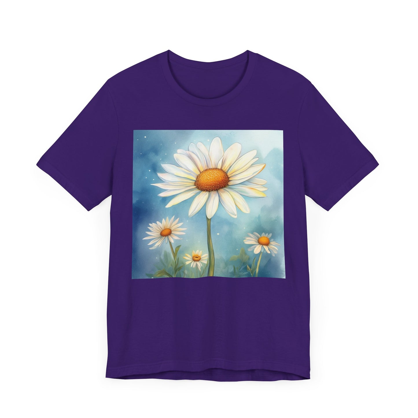 Delightful Daisy Unisex Jersey Tee - Nature-Inspired Floral Design