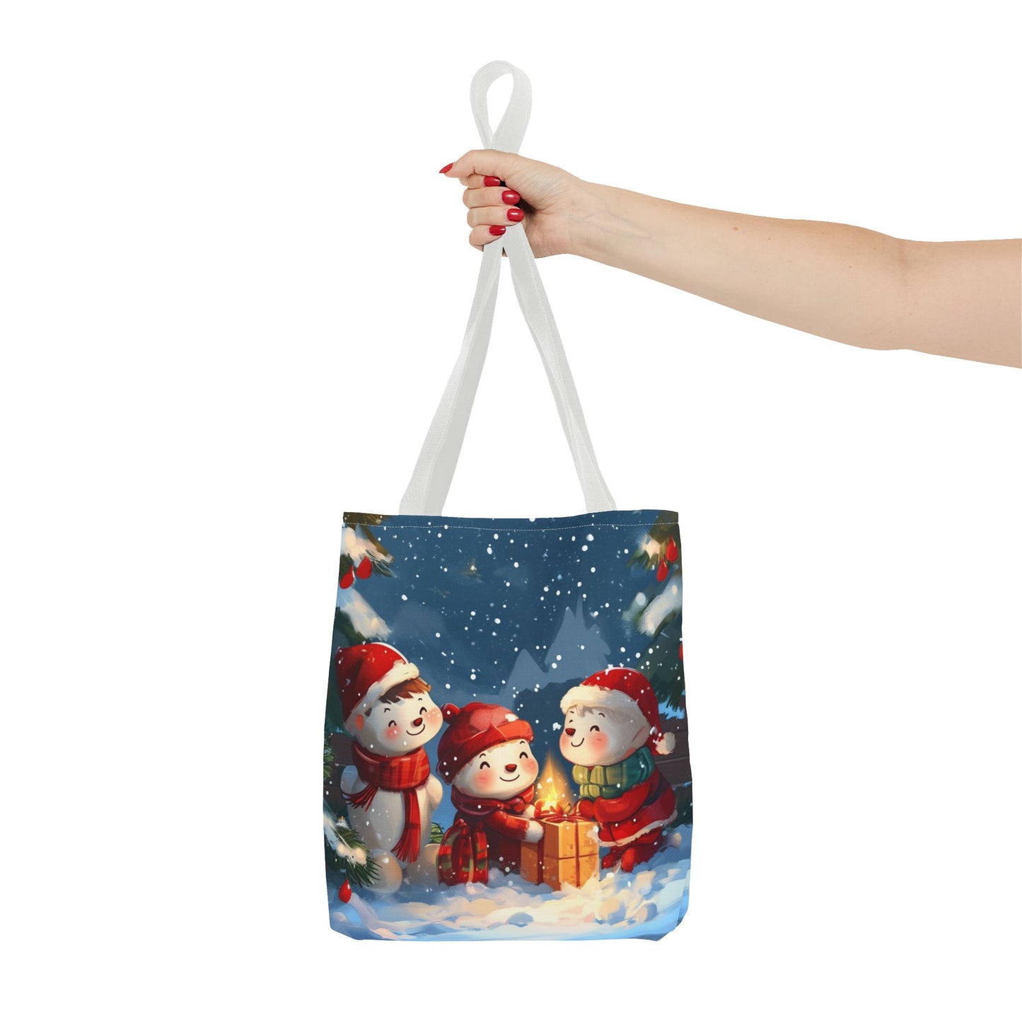 Snowman Family Tote Bag (AOP)