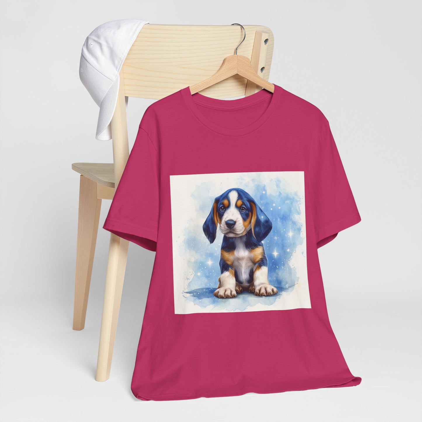 Blue Tick Puppy Unisex Jersey Short Sleeve Tee