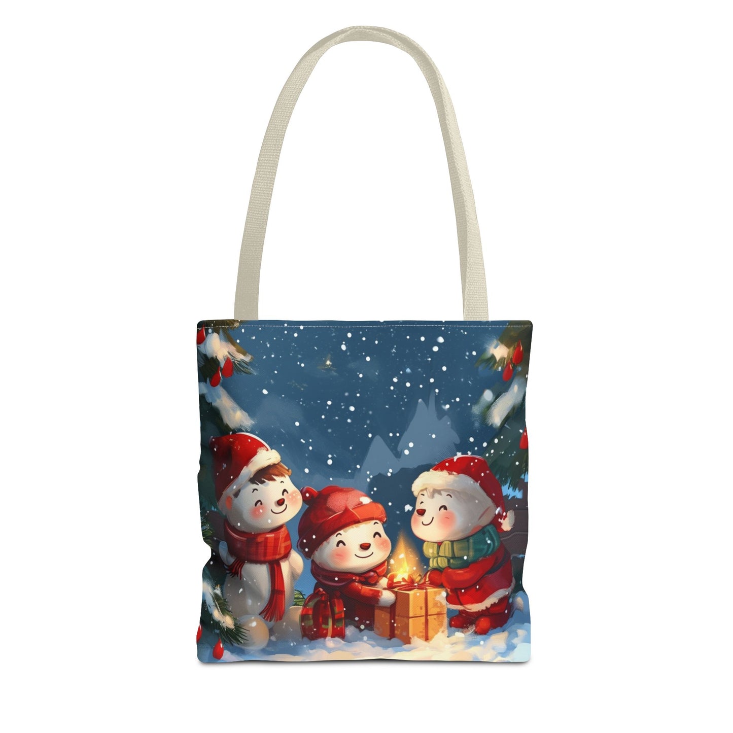 Snowman Family Tote Bag (AOP)