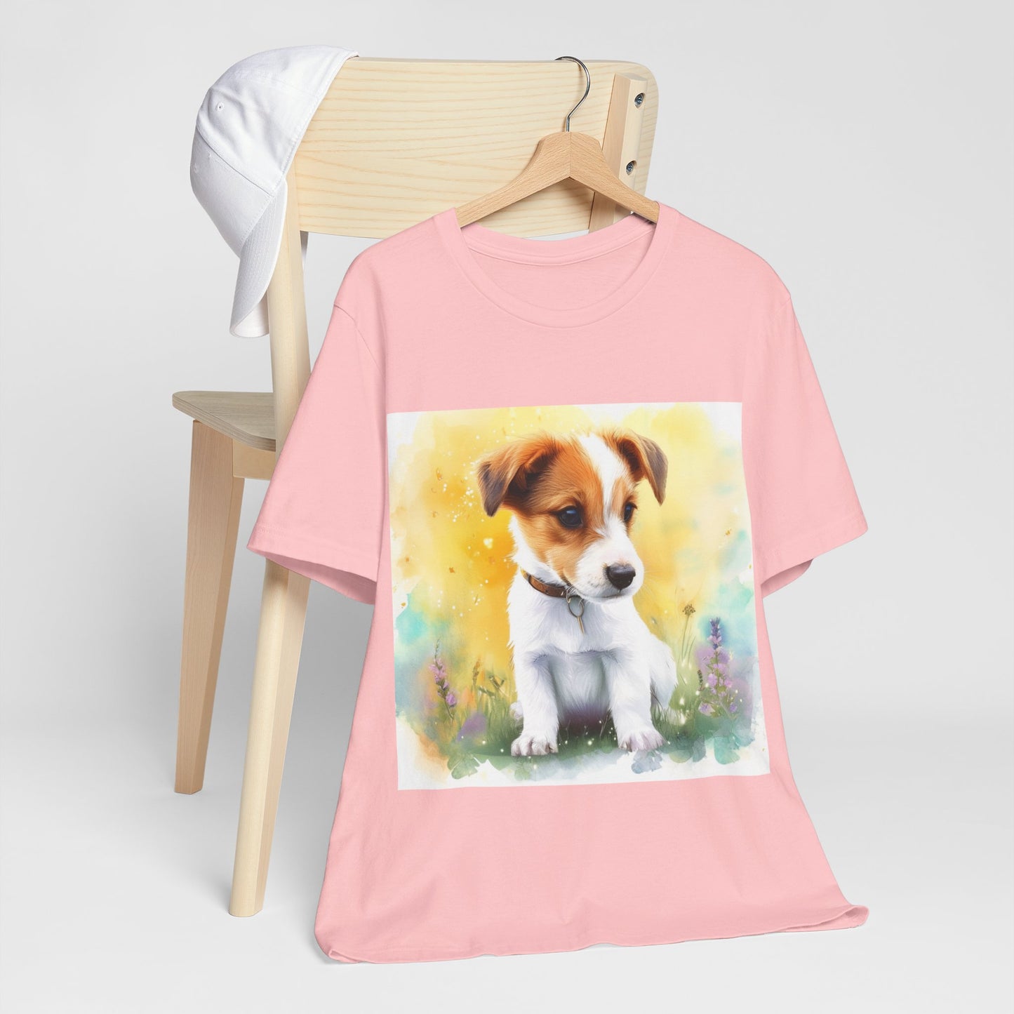 Fuzzy Jack Russell Unisex Jersey Short Sleeve Tee
