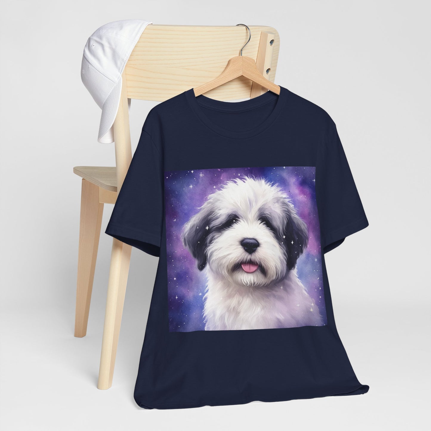 Galaxy Old English Sheepdog Unisex Jersey Short Sleeve Tee