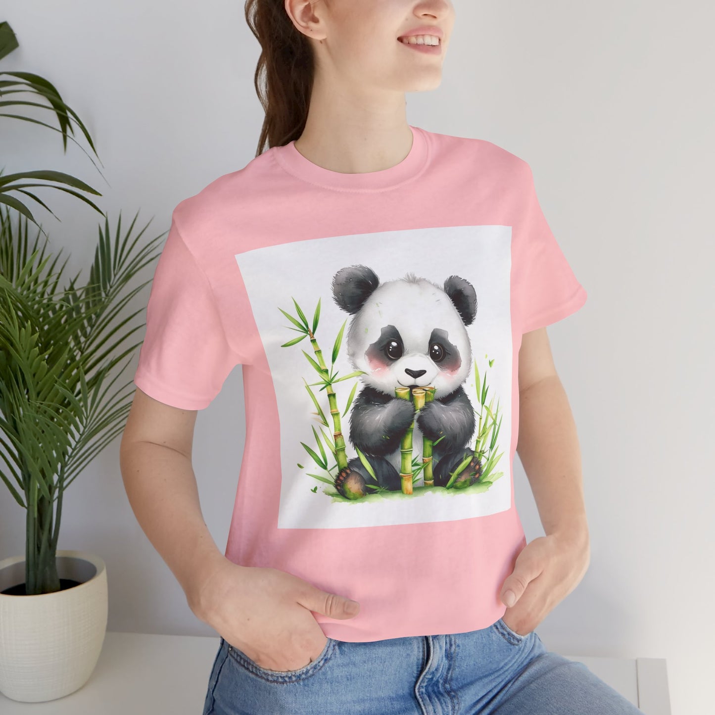 Cute Panda Snack Time Unisex T-Shirt