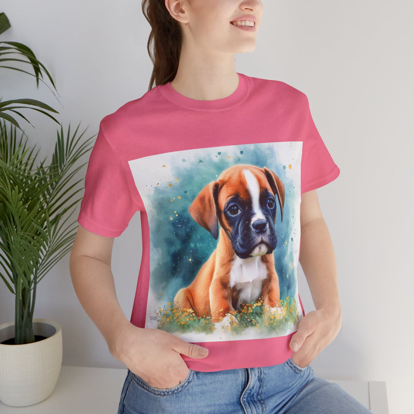 Boxer Puppy Unisex Jersey Short Sleeve Tee