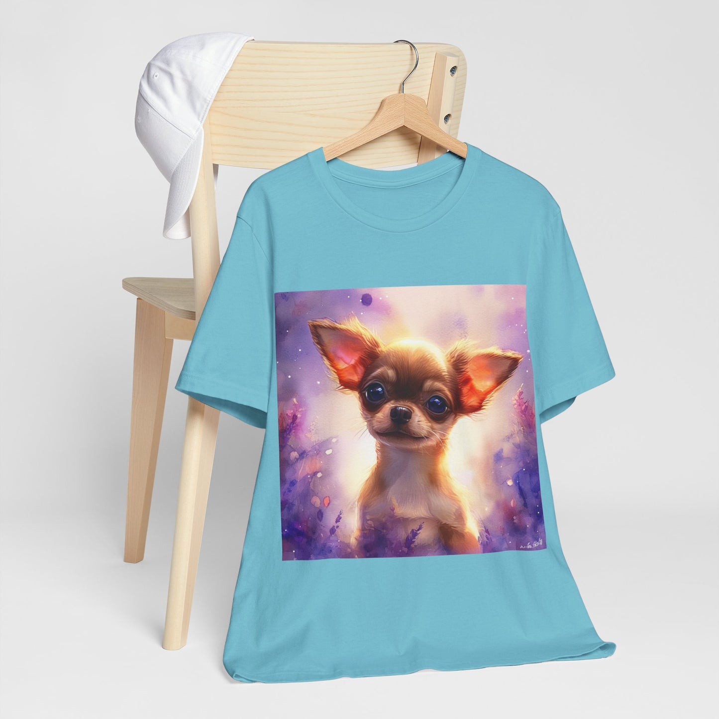 Galaxy Chihuahua Unisex Jersey Short Sleeve Tee