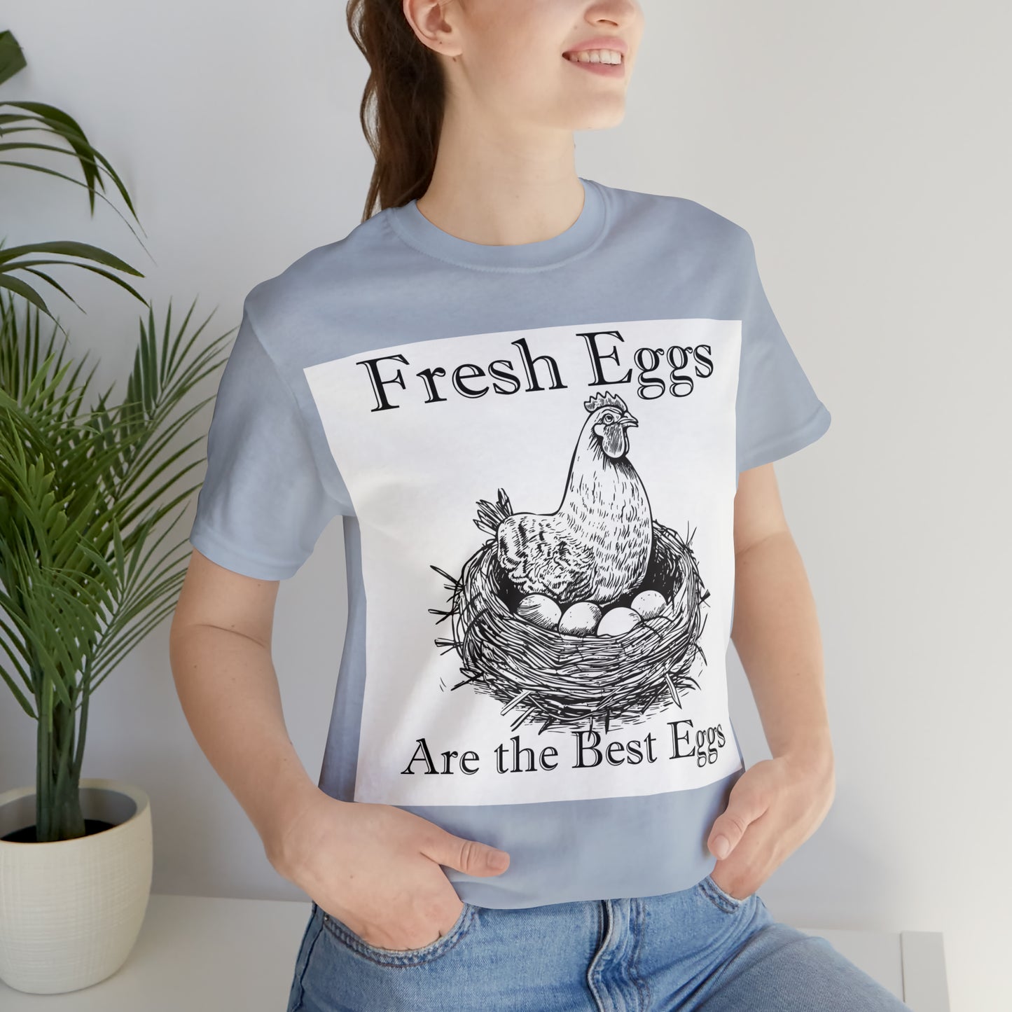 Fresh Eggs Unisex Jersey Short Sleeve Tee