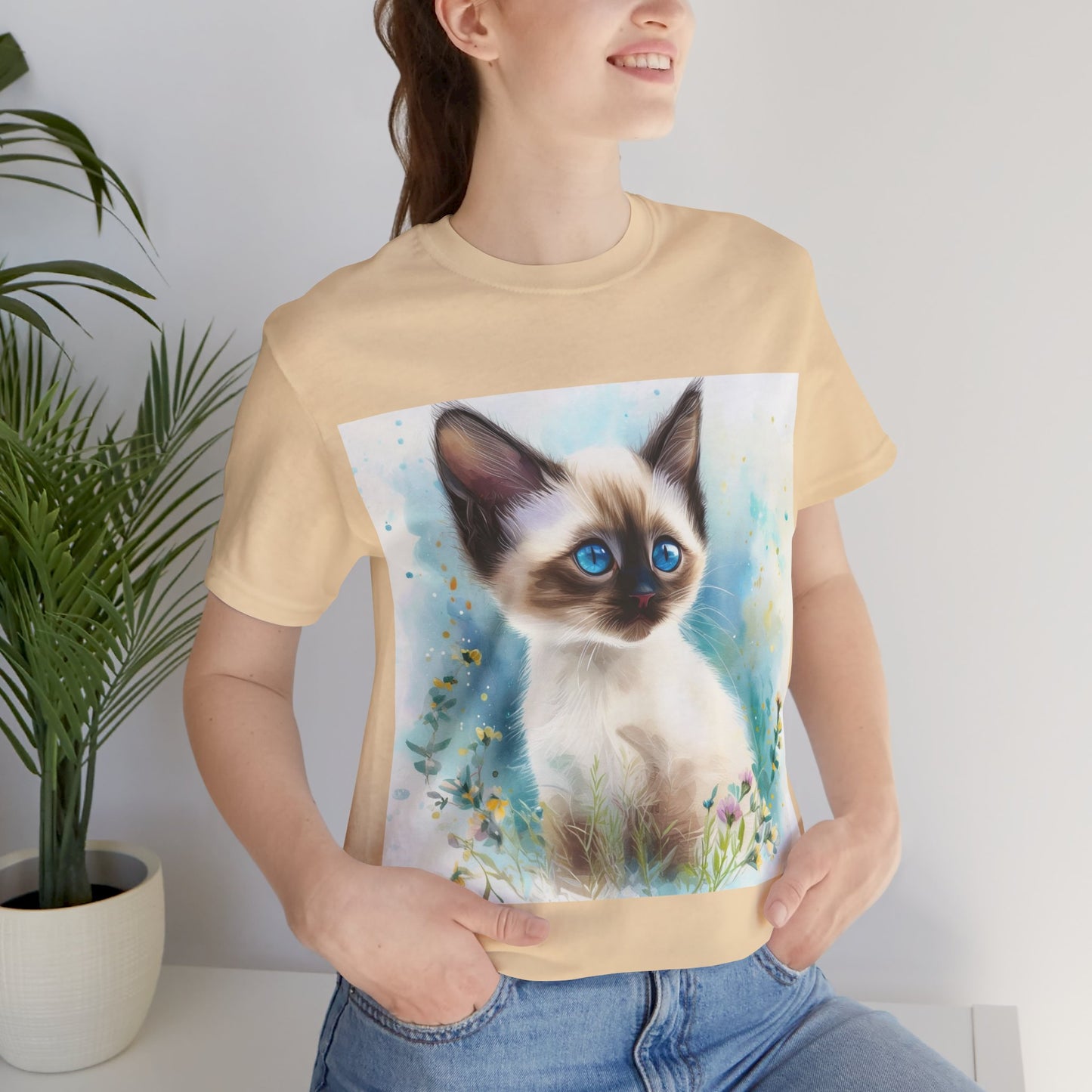 Siamese Kitten Unisex Jersey Short Sleeve Tee