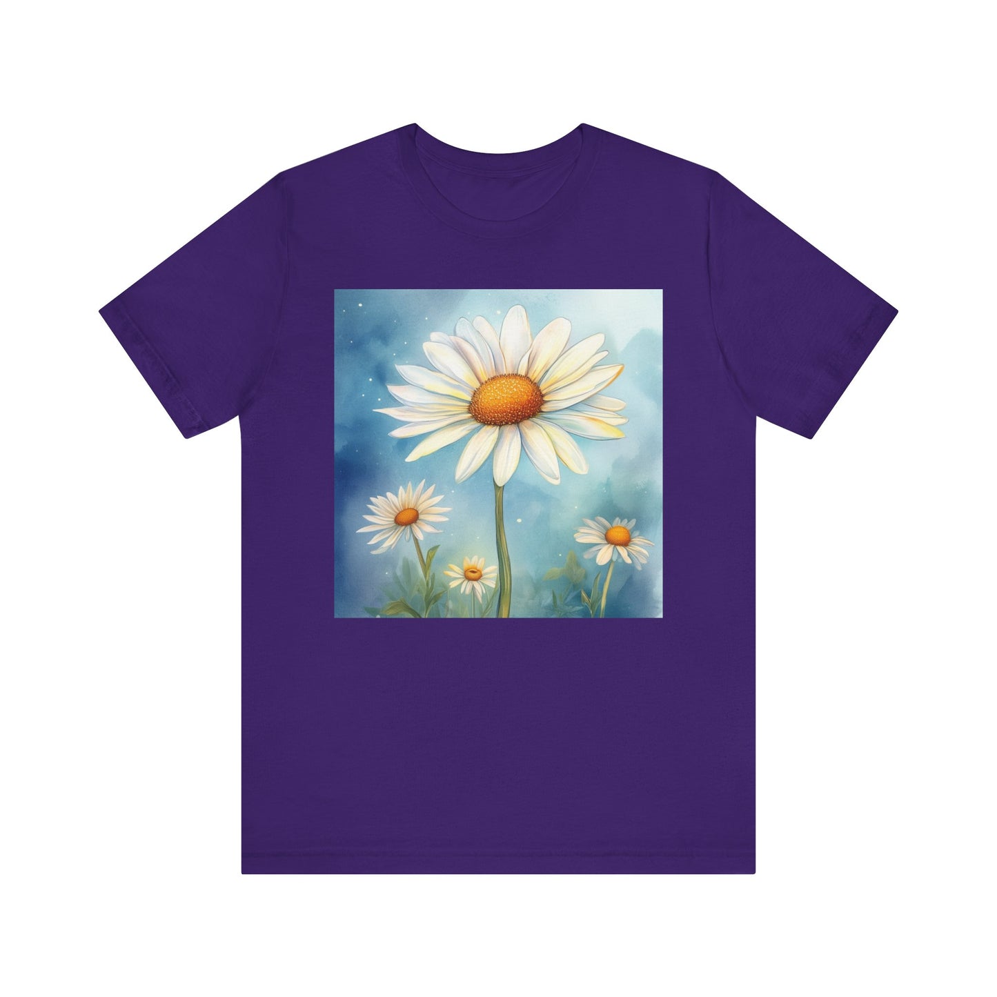 Delightful Daisy Unisex Jersey Tee - Nature-Inspired Floral Design