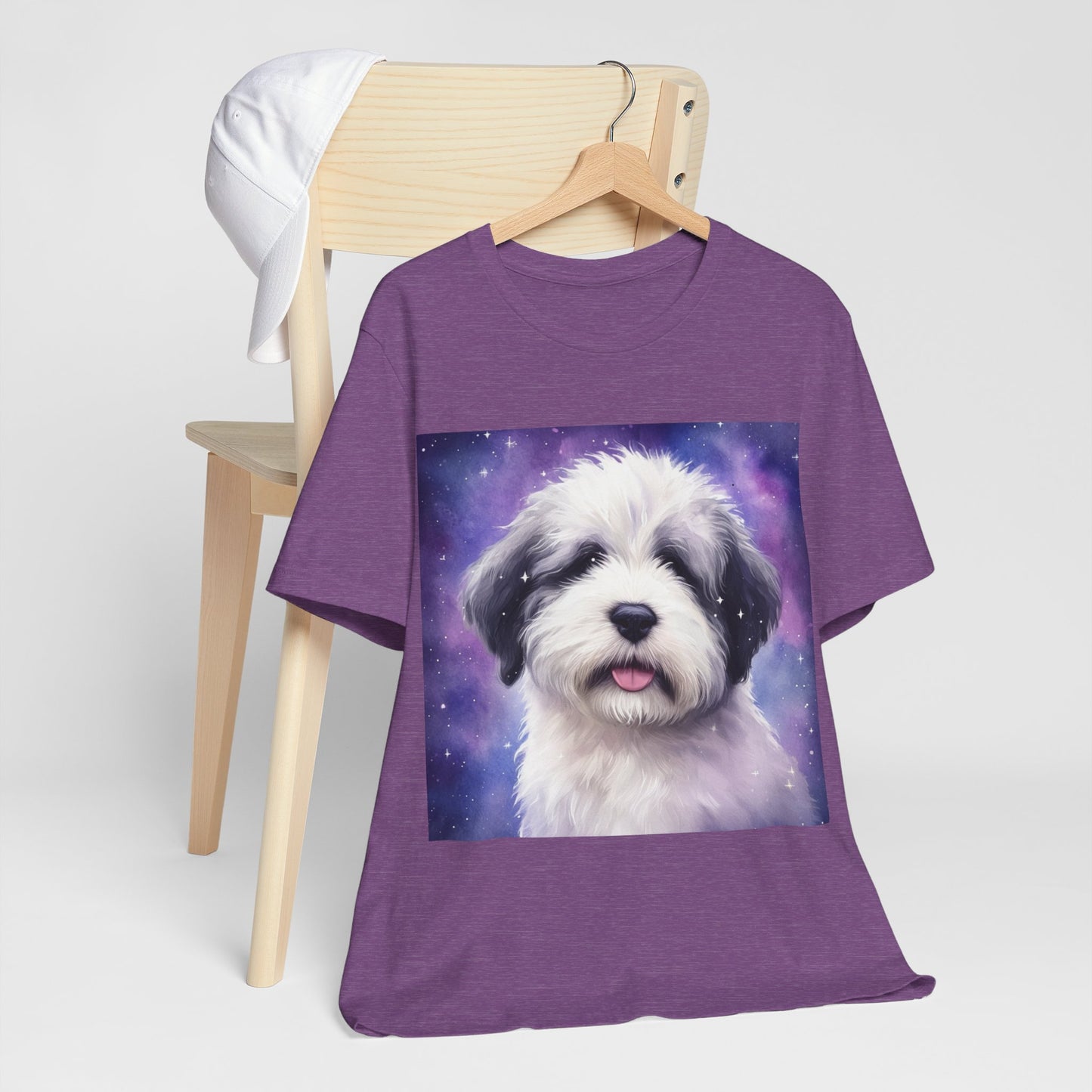 Galaxy Old English Sheepdog Unisex Jersey Short Sleeve Tee