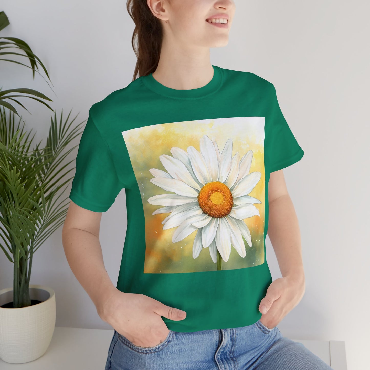 Daisy Bloom Unisex Jersey Tee - Perfect for Spring Celebrations