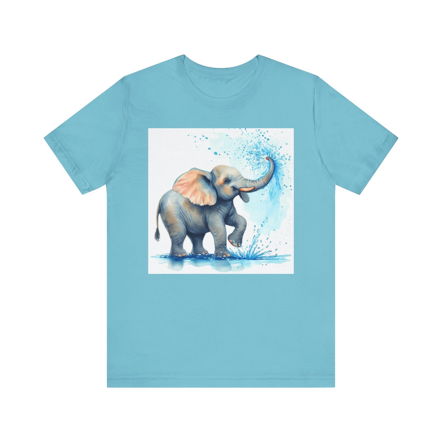Adorable Elephant Splash Unisex Tee