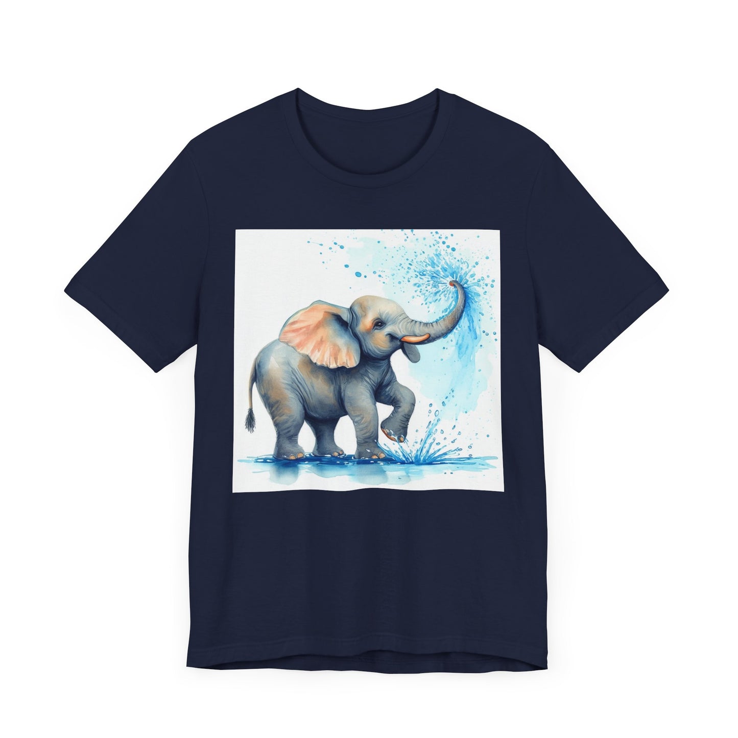 Adorable Elephant Splash Unisex Tee