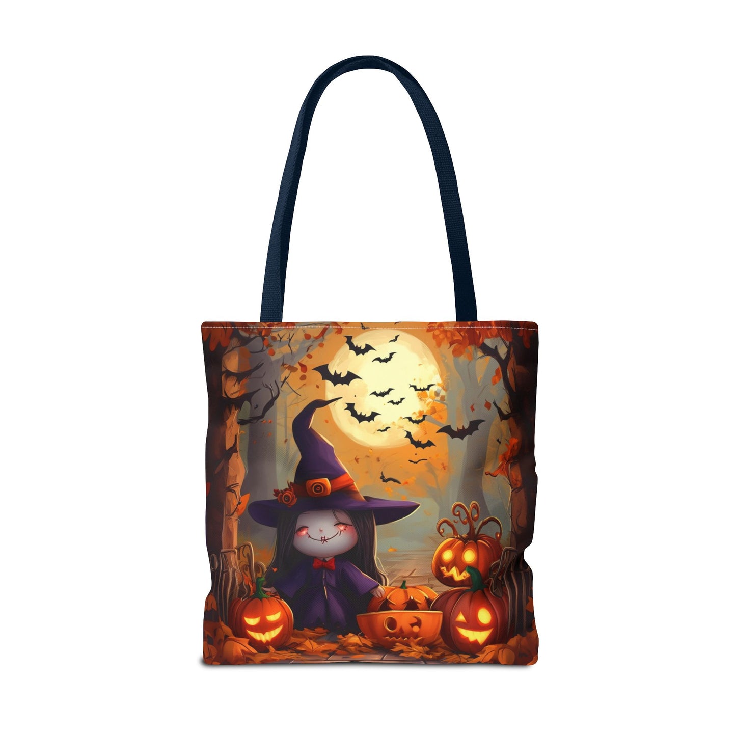 Spooky Cute Witch Tote Bag (AOP)