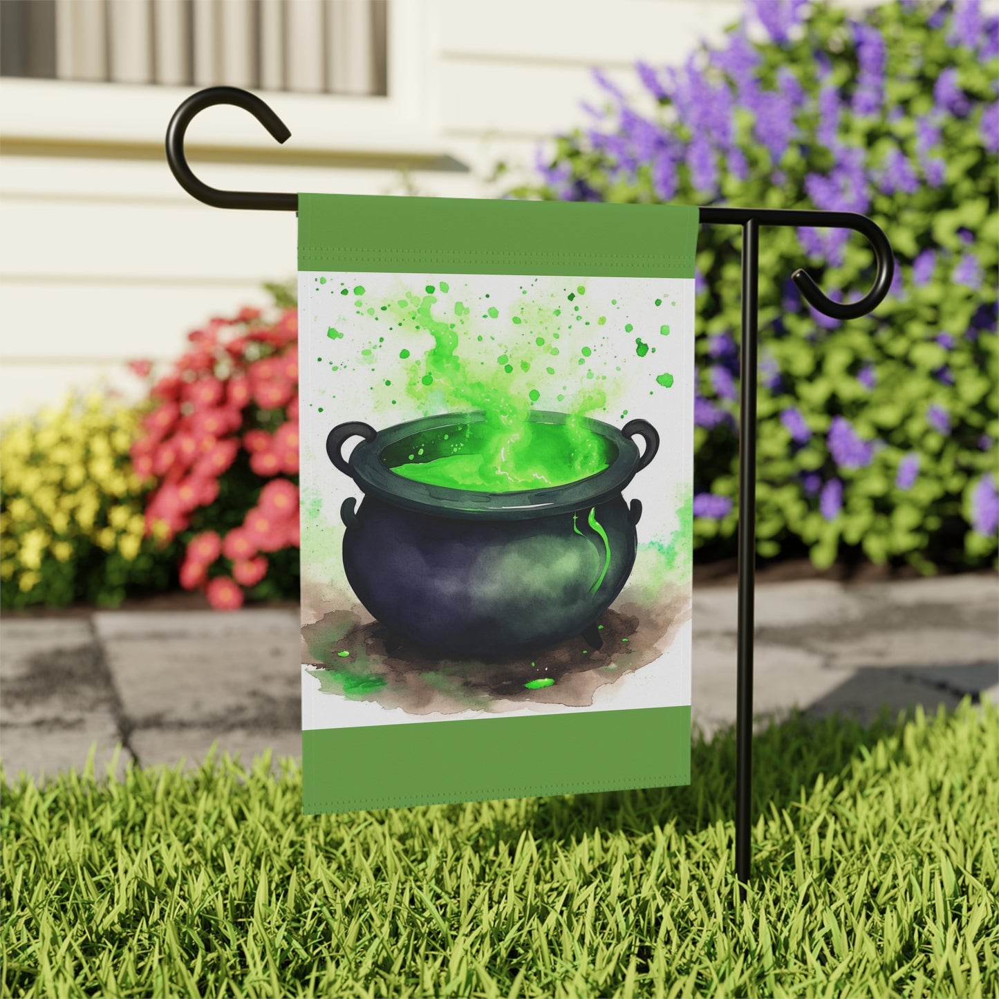 Witch's Cauldron Garden & House Banner