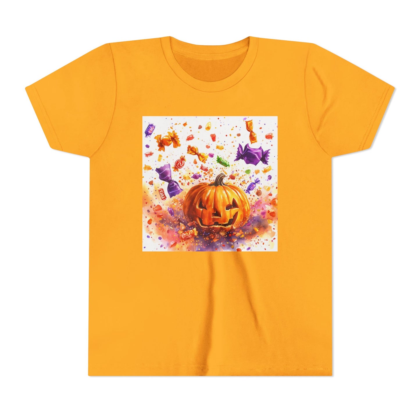 Jack O' Lantern Candy Youth Short Sleeve Tee