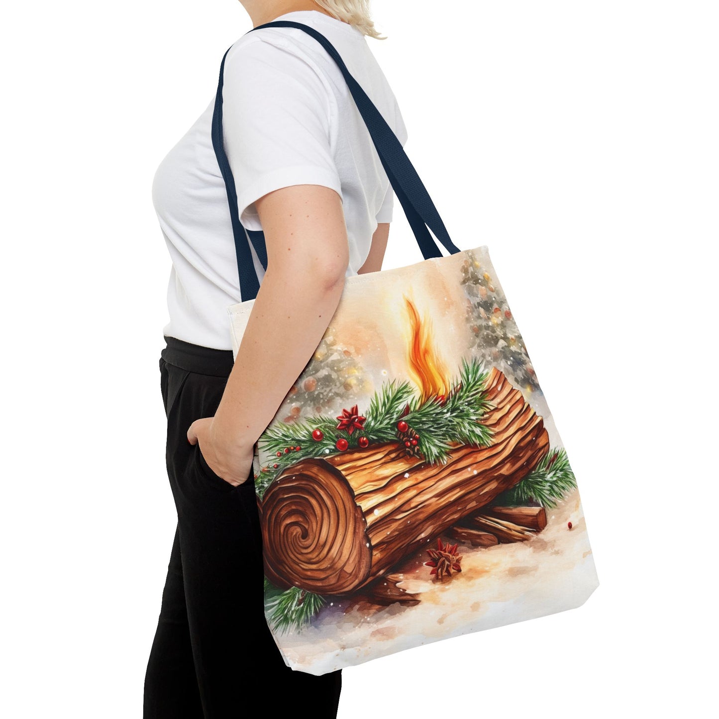 Yule Log Tote Bag (AOP)