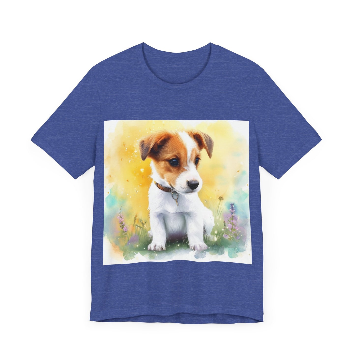 Fuzzy Jack Russell Unisex Jersey Short Sleeve Tee