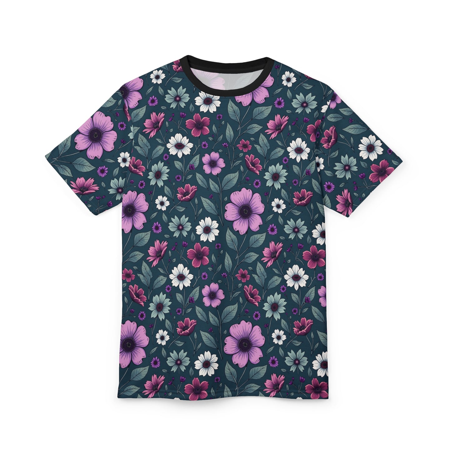 Bright Colors Spring Floral Unisex Cut & Sew Tee - Vibrant Nature-Inspired Casual Wear