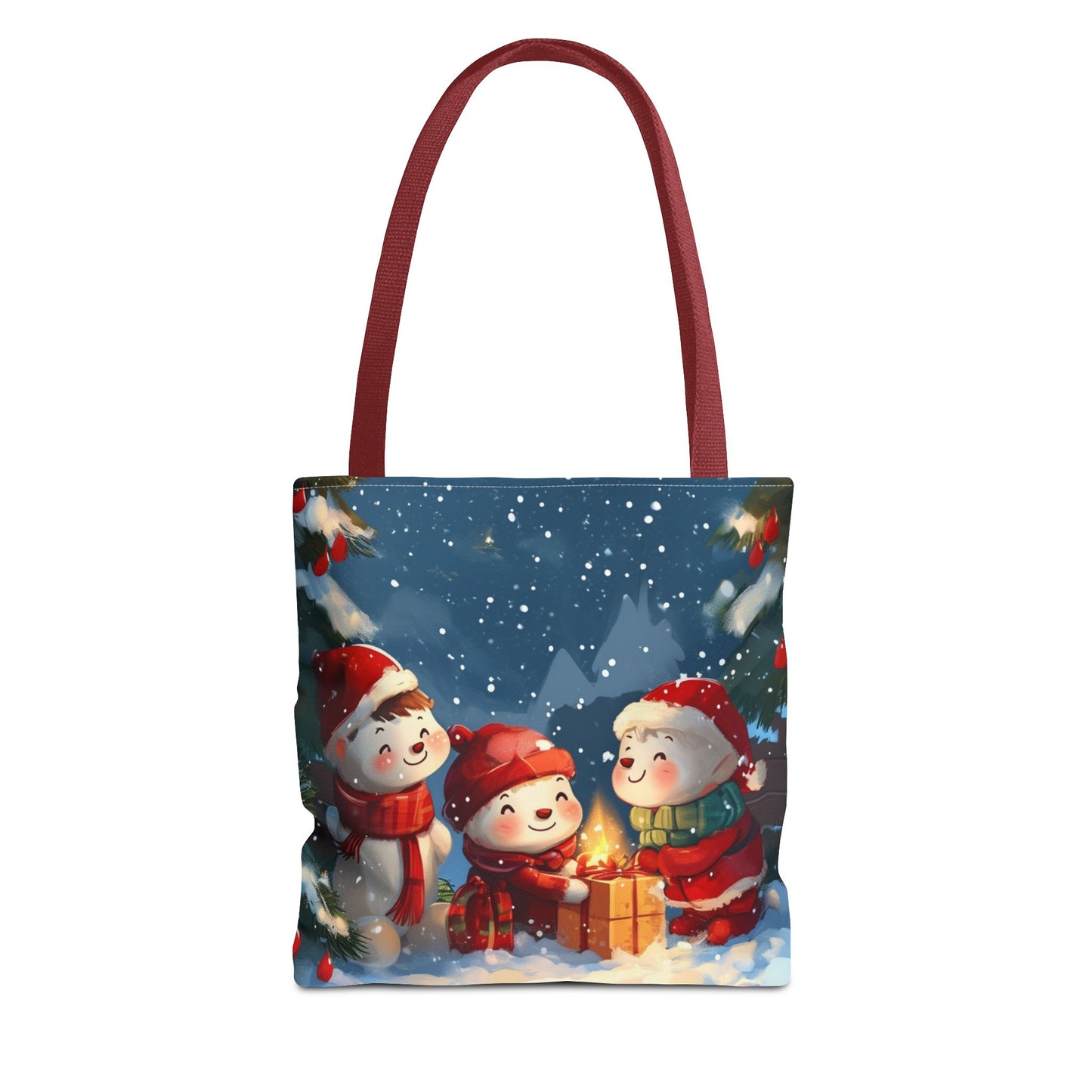 Snowman Family Tote Bag (AOP)