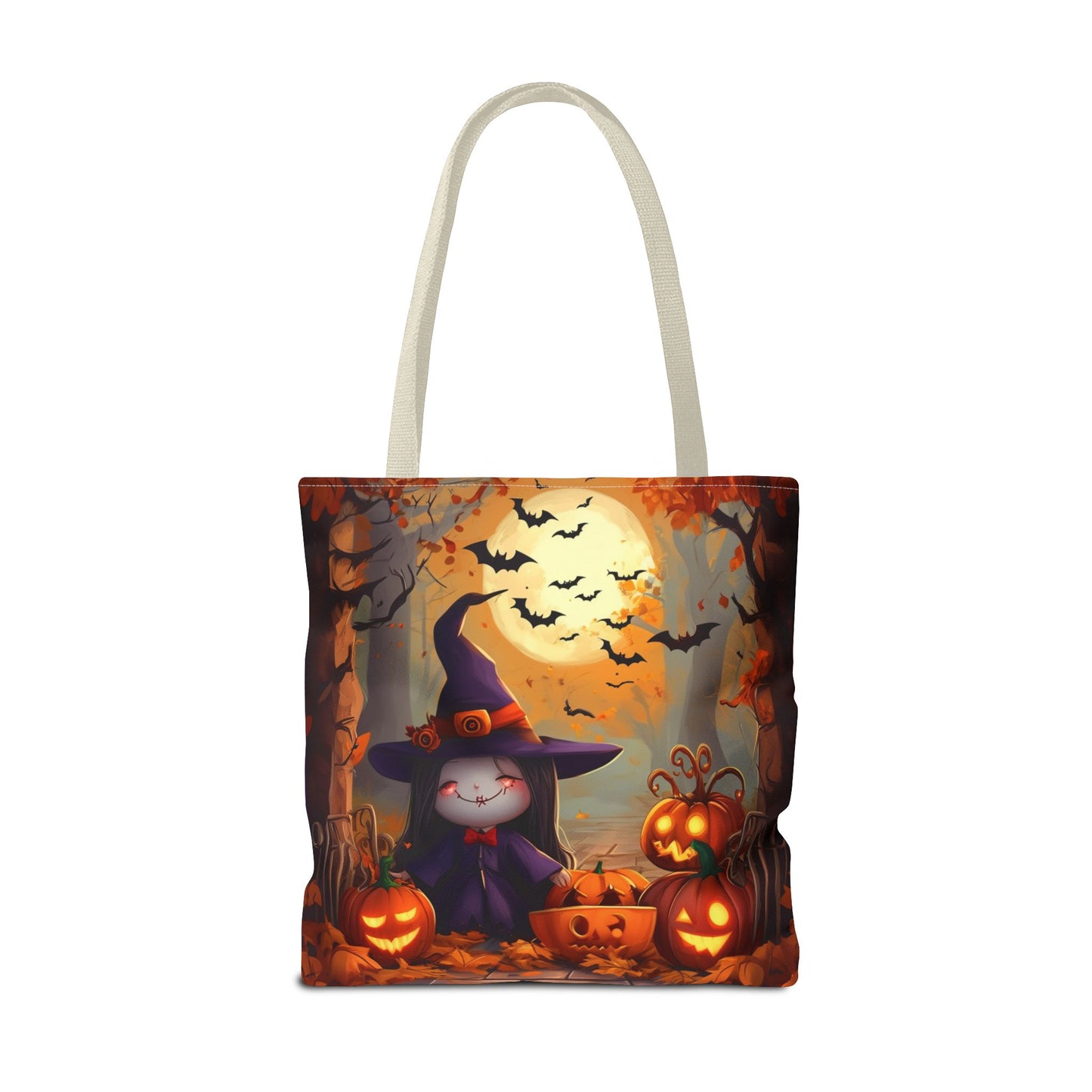 Spooky Cute Witch Tote Bag (AOP)