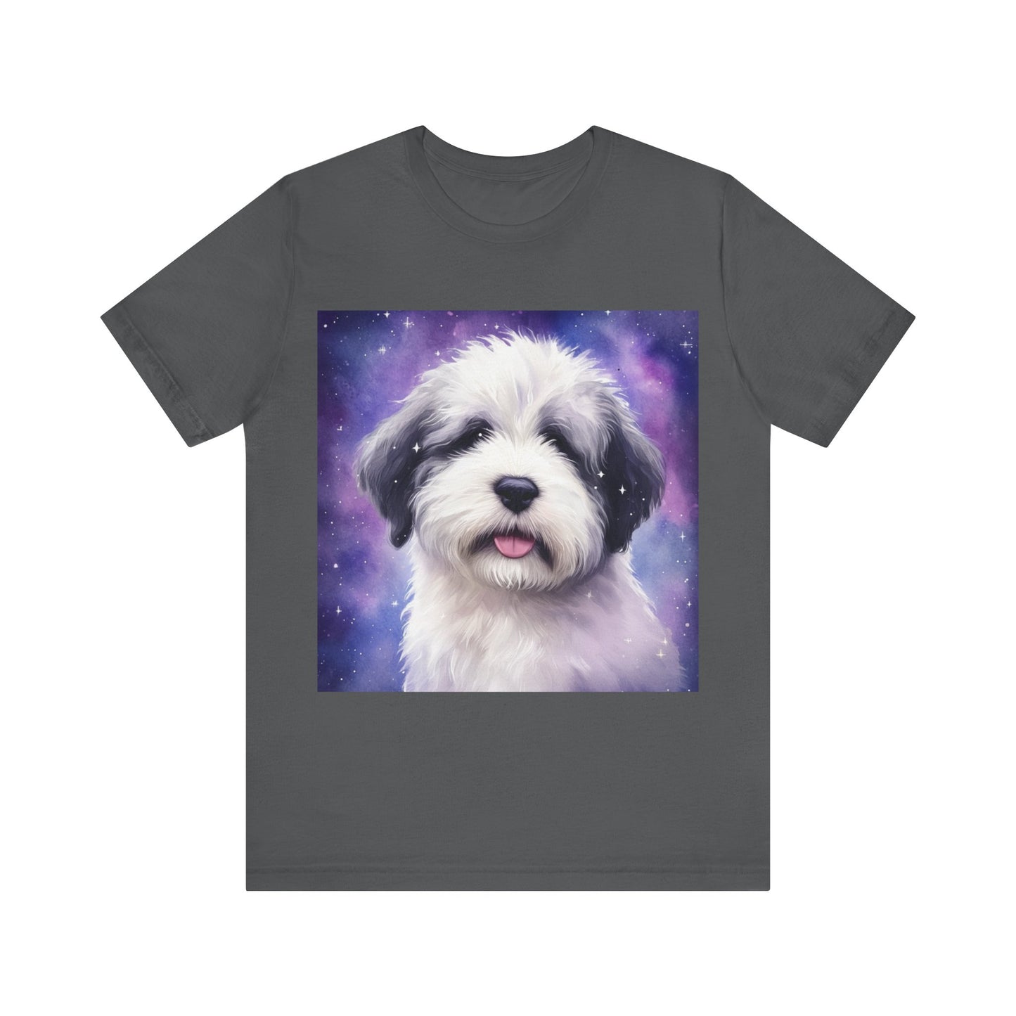 Galaxy Old English Sheepdog Unisex Jersey Short Sleeve Tee