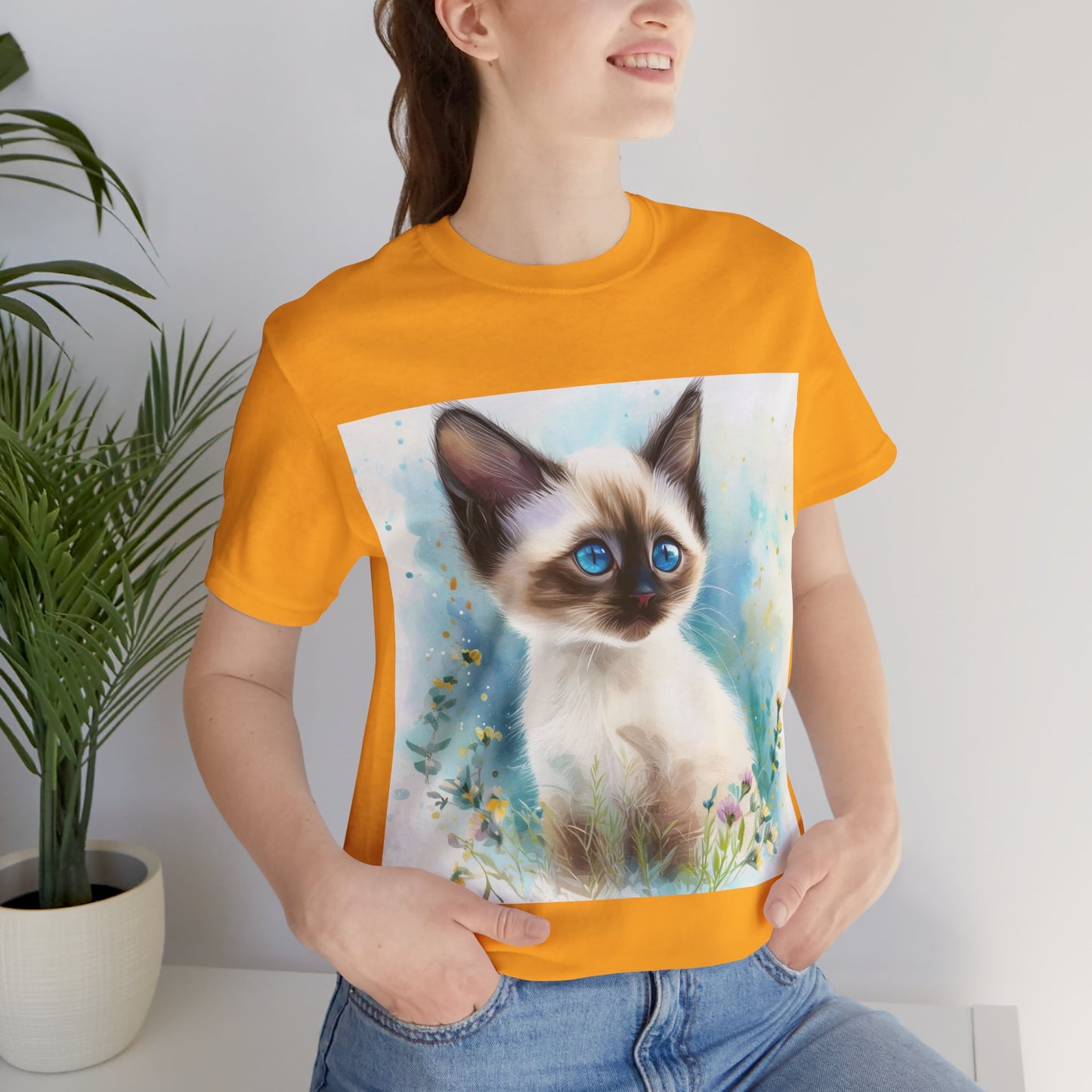 Siamese Kitten Unisex Jersey Short Sleeve Tee