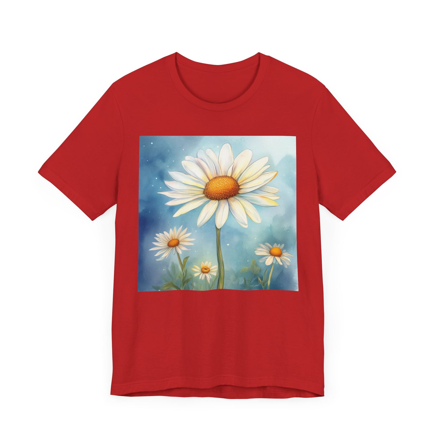 Delightful Daisy Unisex Jersey Tee - Nature-Inspired Floral Design