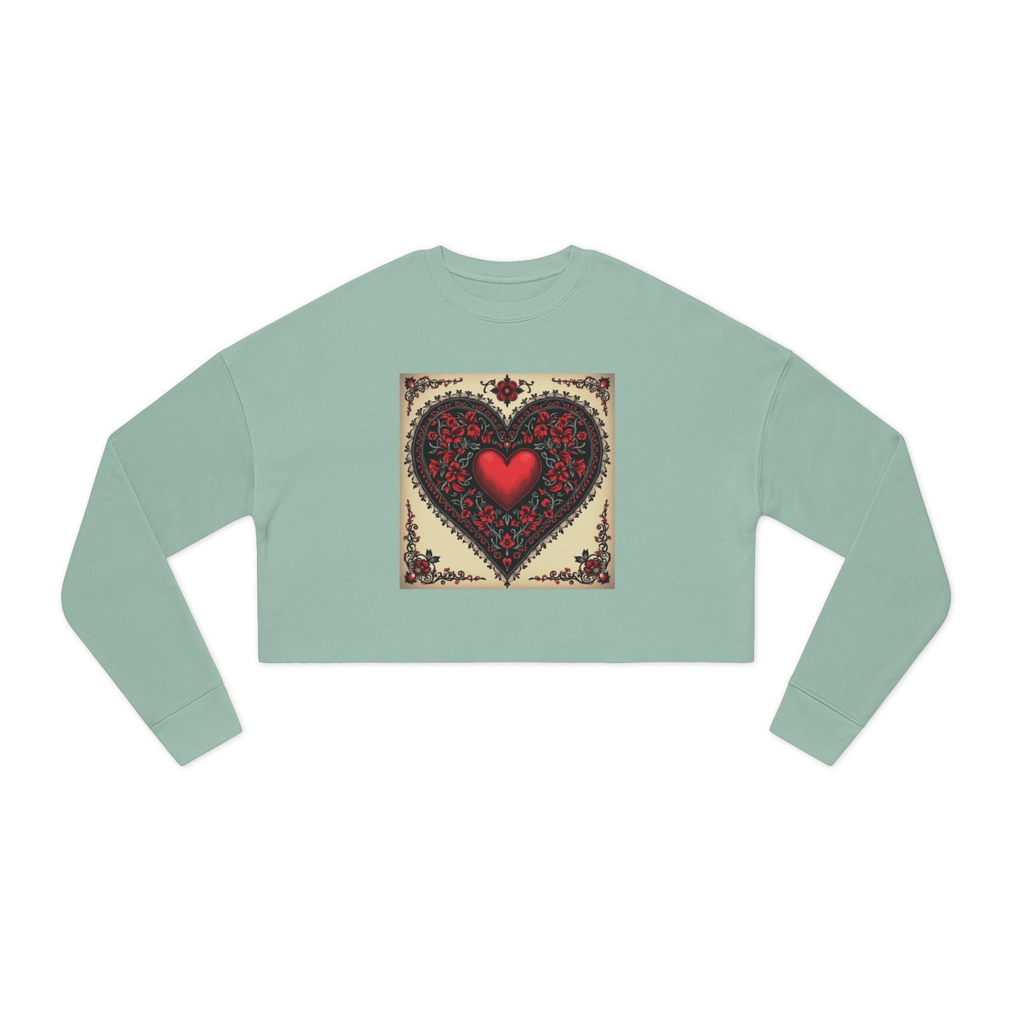 Midnight Love Women's Cropped Sweatshirt