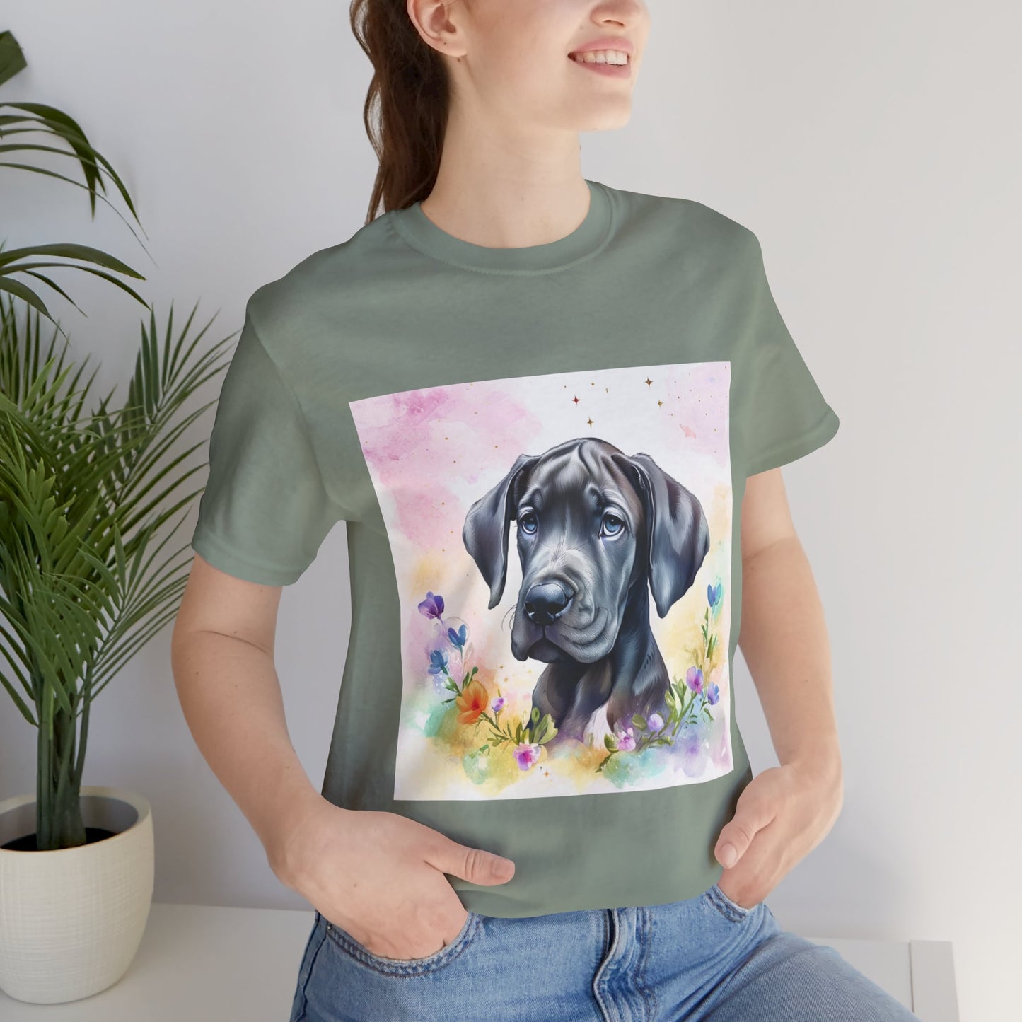 Great Dane Puppy Unisex Jersey Short Sleeve Tee
