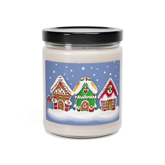 Gingerbread Village Scented Soy Candle, 9oz