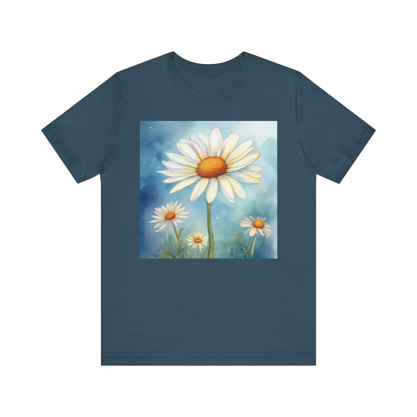 Delightful Daisy Unisex Jersey Tee - Nature-Inspired Floral Design