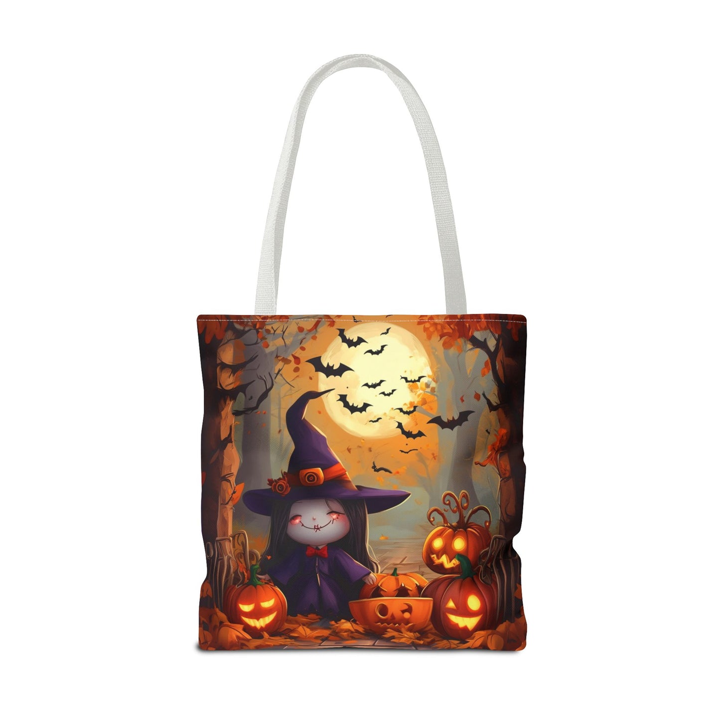 Spooky Cute Witch Tote Bag (AOP)