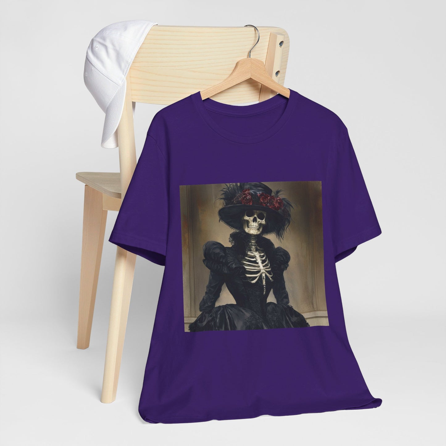 Creepy victorian Skeleton Unisex Jersey Short Sleeve Tee