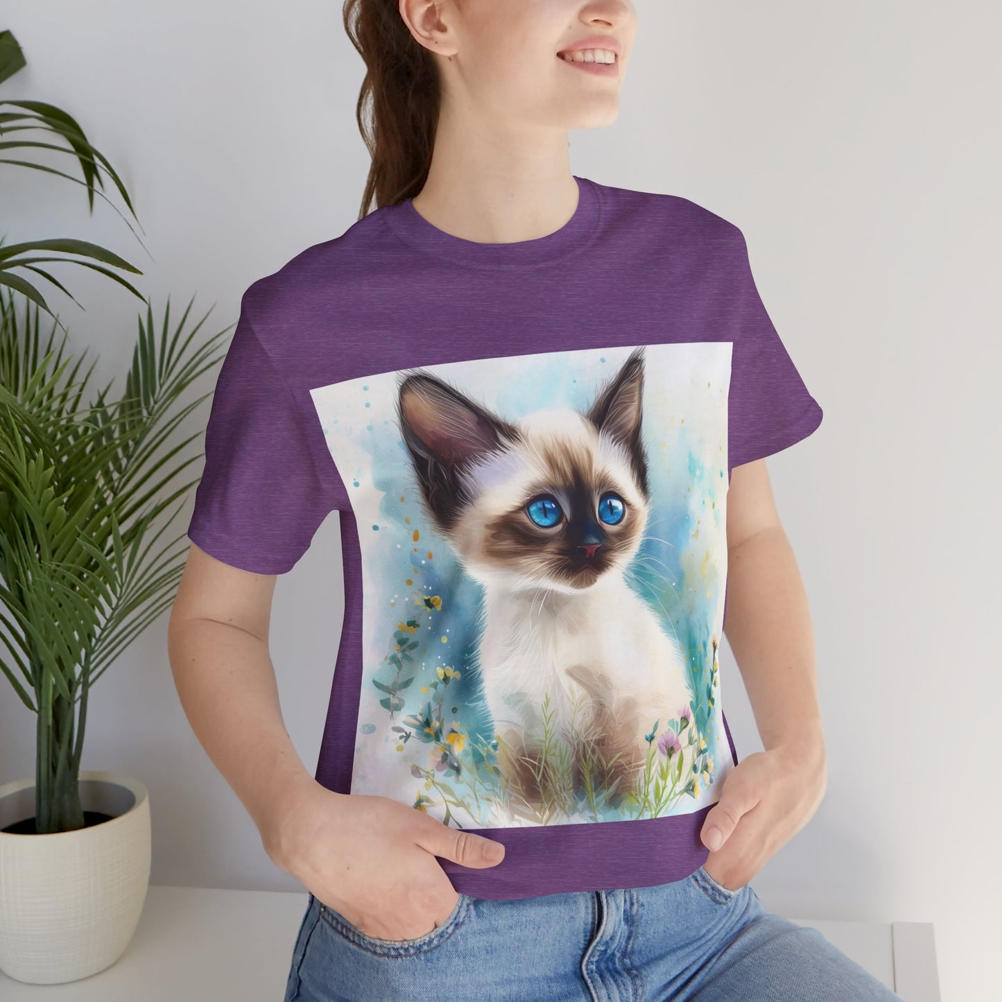 Siamese Kitten Unisex Jersey Short Sleeve Tee