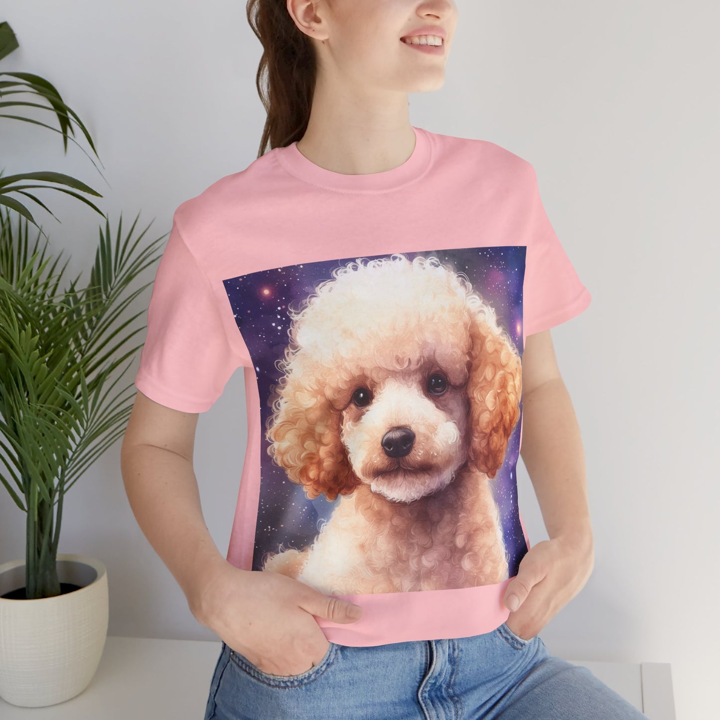 Fluffy Poodle Unisex Jersey Short Sleeve Tee