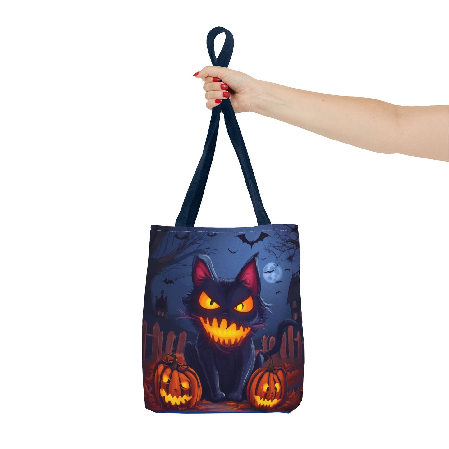 Spooky Cat Tote Bag (AOP)