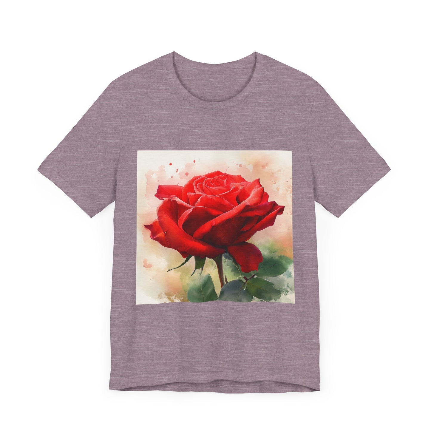 Ruby Bliss Unisex Short Sleeve Tee - Floral Art Top for Nature Lovers