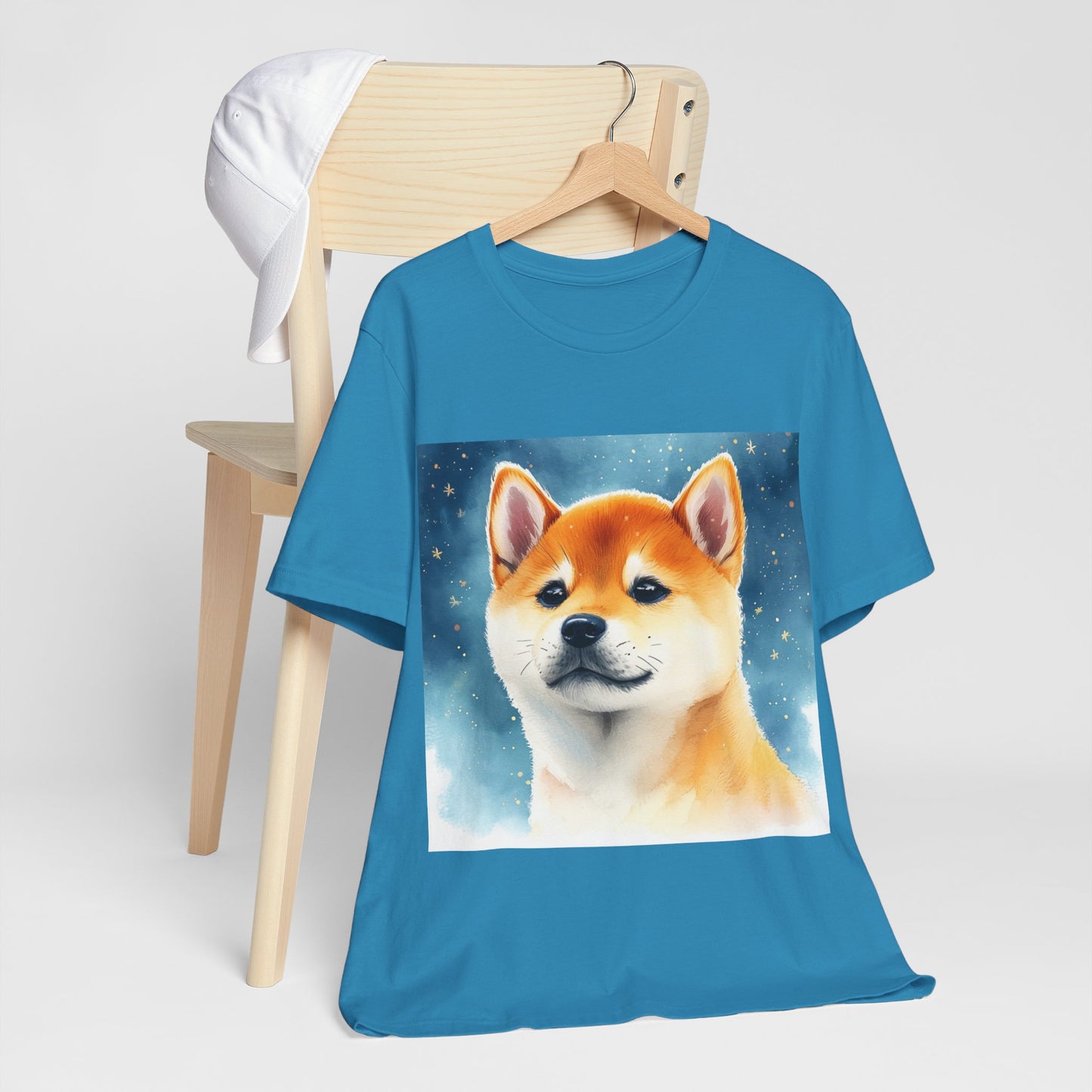 Starry Shiba Inu Unisex Jersey Short Sleeve Tee