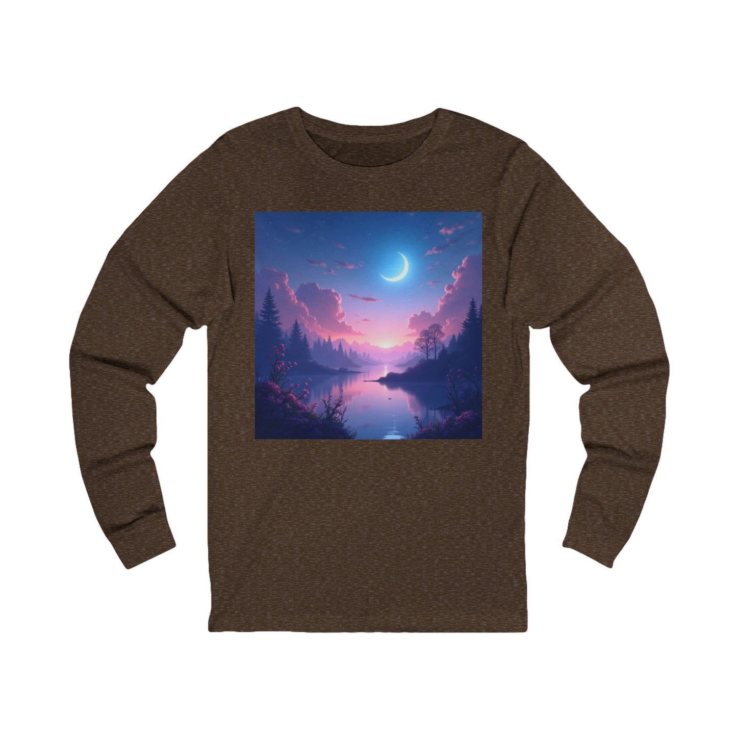 Serene Lake Unisex Jersey Long Sleeve Tee