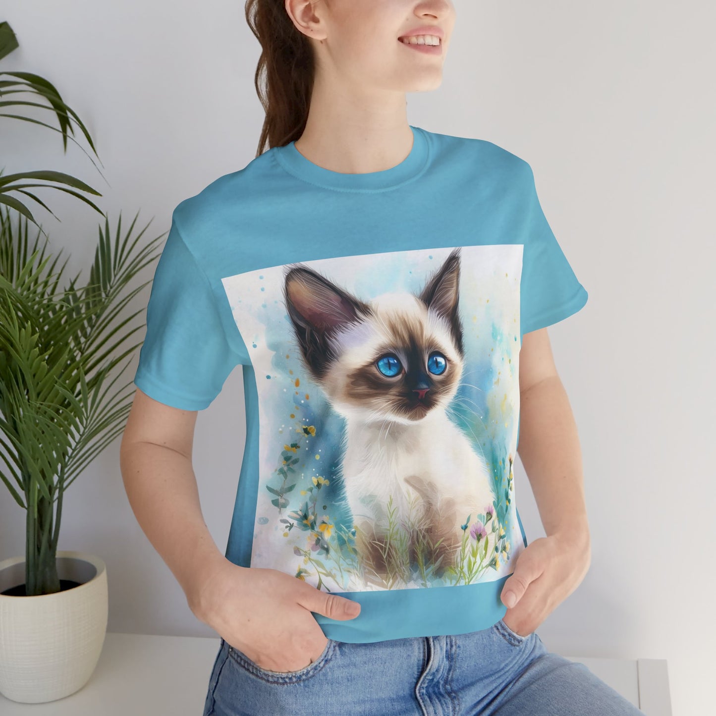 Siamese Kitten Unisex Jersey Short Sleeve Tee