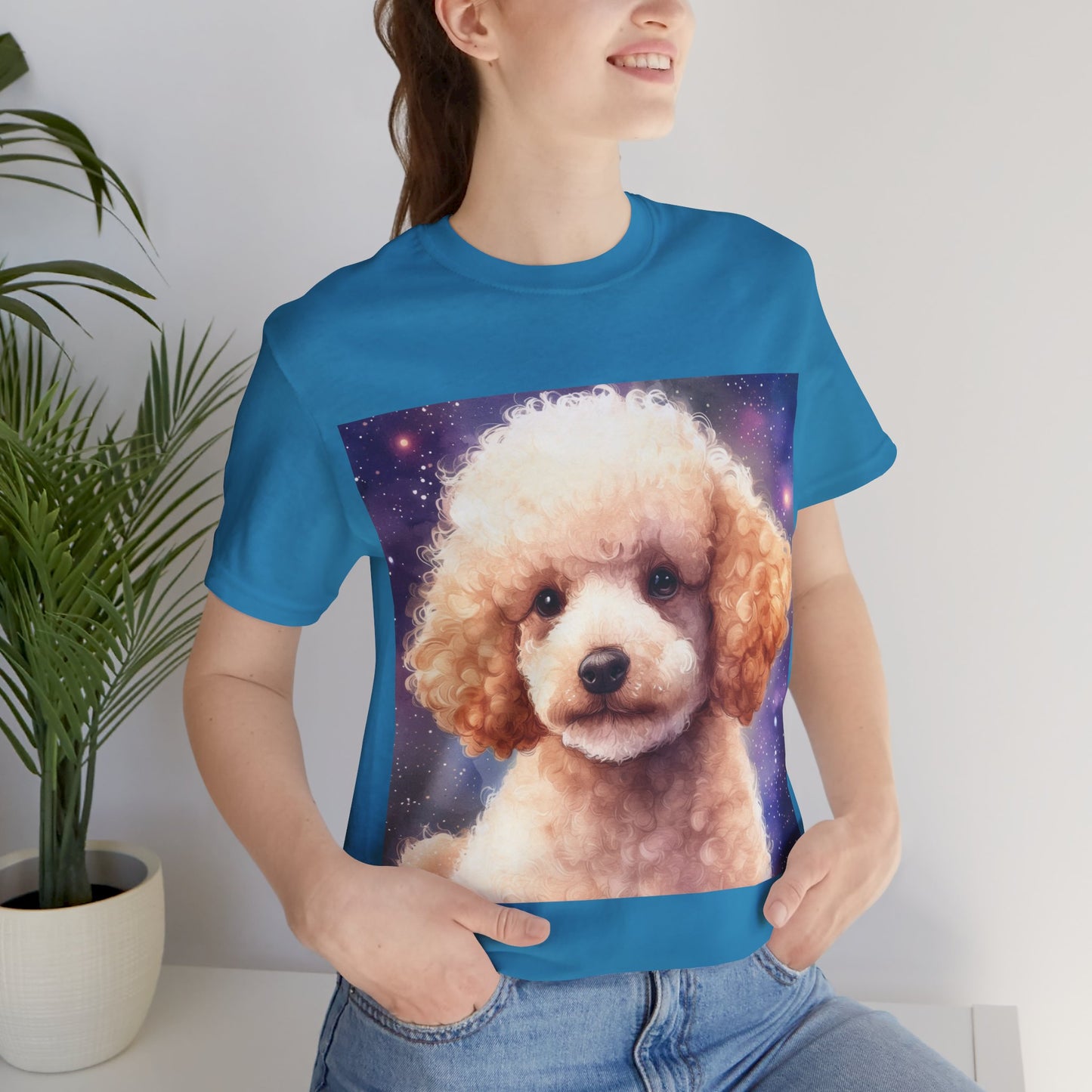 Fluffy Poodle Unisex Jersey Short Sleeve Tee